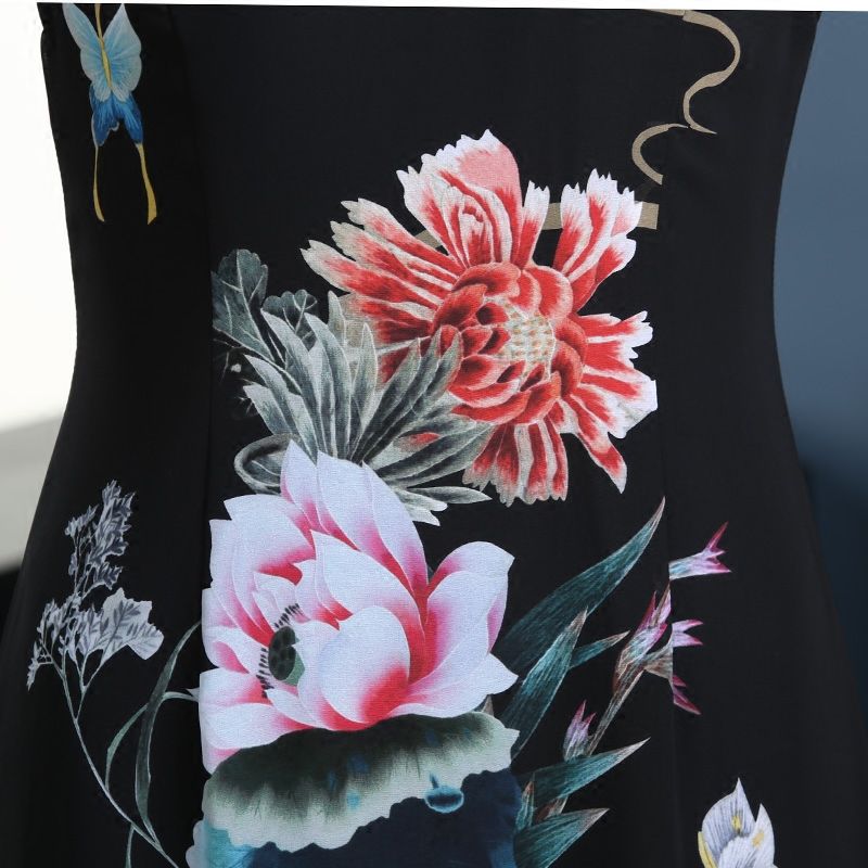 新发现一种裙:“欧货裙”,比旗袍高雅,比真丝高贵,时髦超嫩美