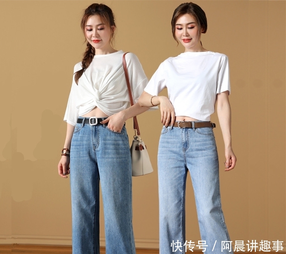  『显瘦』别再穿半身裙了！2020早春的“阔腿牛仔裤”超流行！显瘦、显腿长