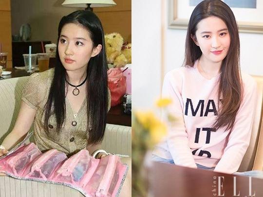 全素颜刘亦菲VS《金粉世家》白秀珠，为什么她15年后反而更美？