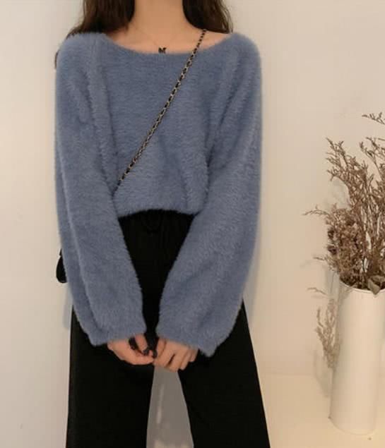  #气质#不想穿得太花哨，又怕黑白灰显老？试试高级的雾霾蓝，特别显气质