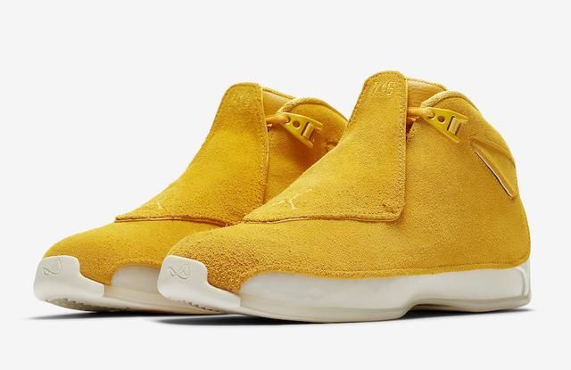 亮色三连发!Air Jordan 18 麂皮三色下周发售
