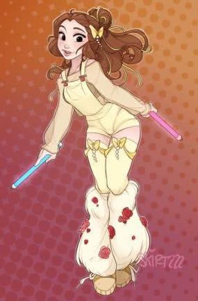 迪士尼公主现代叛逆风，小美人鱼踩高跷，木兰终于充了一次钱？