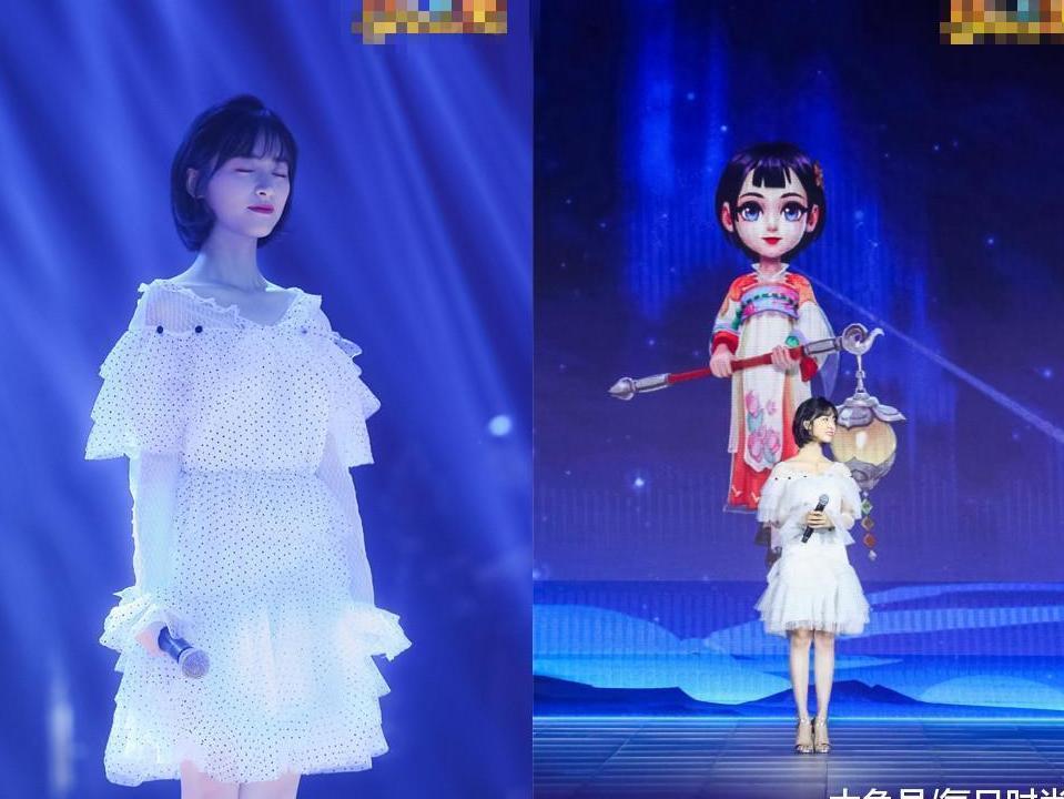 沈月撞上崔雪莉, 穿长裙美似仙女却被肩带出卖, 网友: 没对比就没