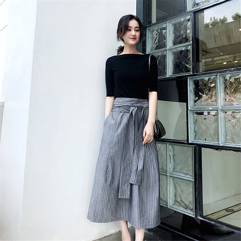 傻女人，阔腿裤就别穿了!6070当下主流这十款，三伏天穿美嫩炸了