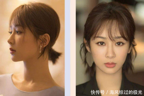  『适合』脸型决定你适合长短发，头型决定你的发型，头大的人学她