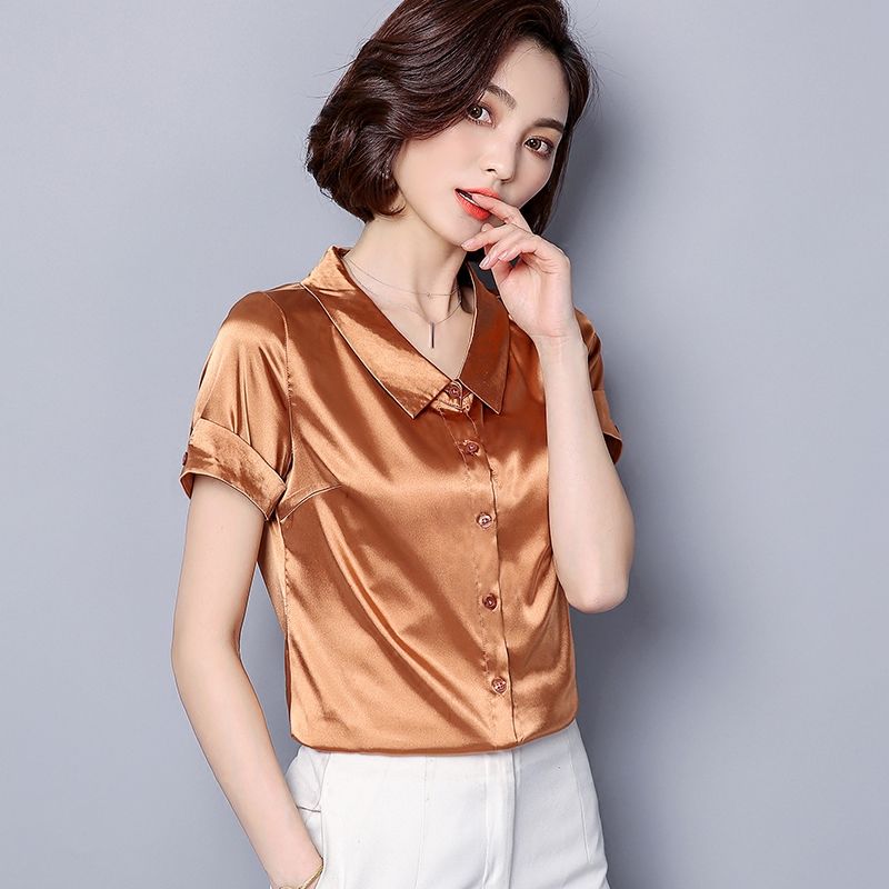 上班女人最爱的“秘书衫”，搭配包臀裙，勾勒出姣好身材