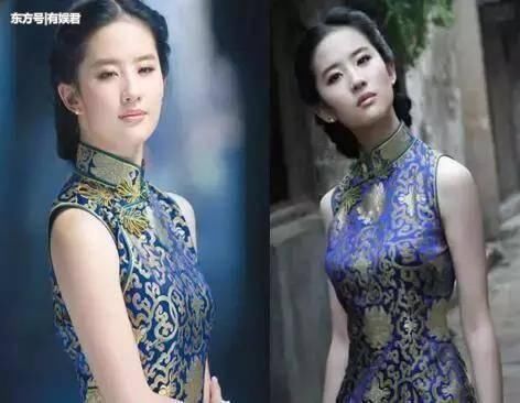 她被评为中国穿旗袍最好看的女星，就连神仙姐姐刘亦菲也自愧不如