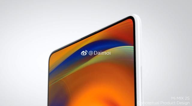 小米Mix2S概念机渲染图来袭!100%屏占比+无
