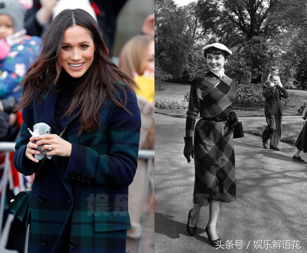 10张图揭示梅根模仿奥黛丽赫本的时尚风格 网友:梅根，加油!