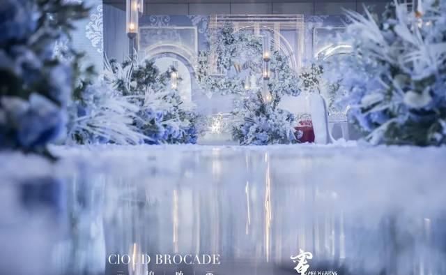  『复古』英式复古的洛可可婚礼，优雅的淡雾蓝，小众的仙境婚礼不太一样