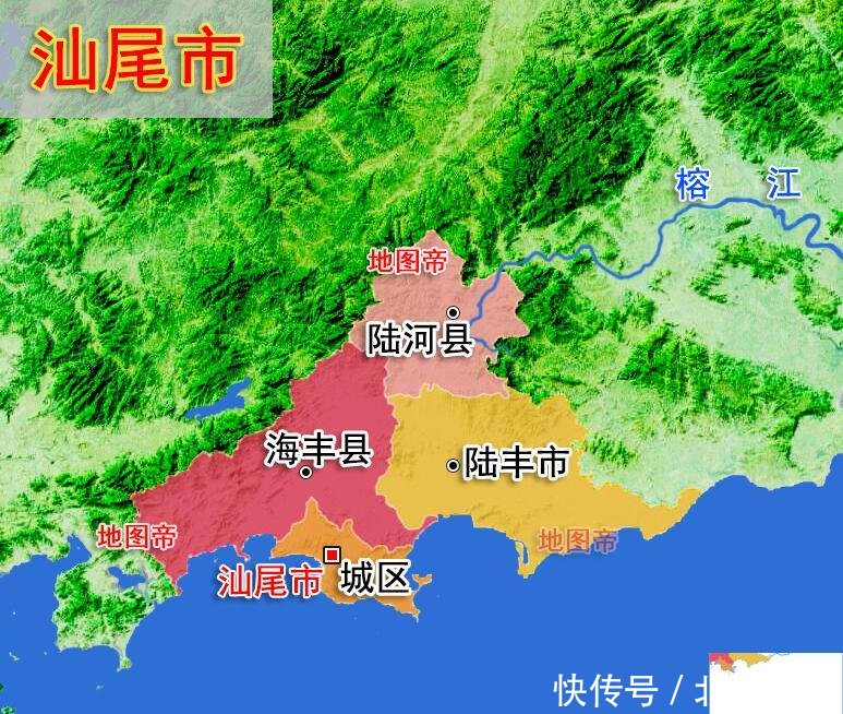  #地形图#22张地形图，快速了解广东省各地级市