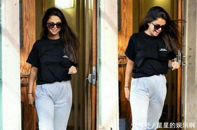 赛琳娜不仅瘦了，也换了新发型，穿粉色吊带裙身材依旧脸却认不出