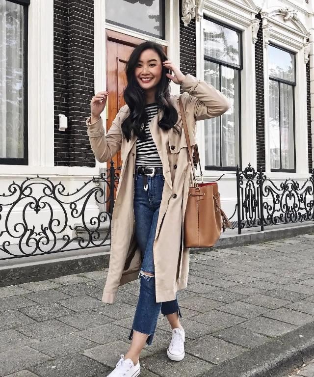 运动鞋■腿粗身高158cm，却靠穿搭增高10cm+！轻熟风的样板教材来了！，史上最省钱亚裔博主