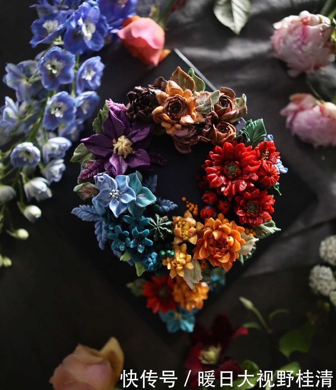  『制作』她做的鲜花蛋糕太撩人，看完后全世界都惊艳了