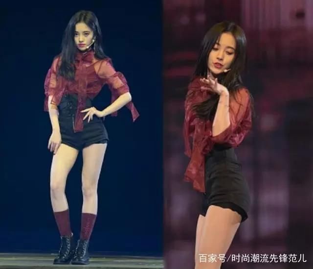 鞠婧祎厉害!把短裤提那么高都露出打底裤了,网友:为显腿长呗!