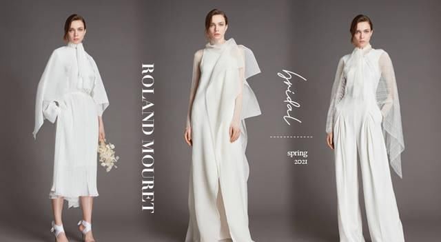  「婚纱」2021春夏婚纱系列报导：Roland Mouret打造日常也能穿的时髦婚服