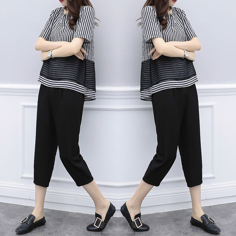 自从小姨买了这几款棉麻套装，瞬间减龄十几岁，舒适又有气质