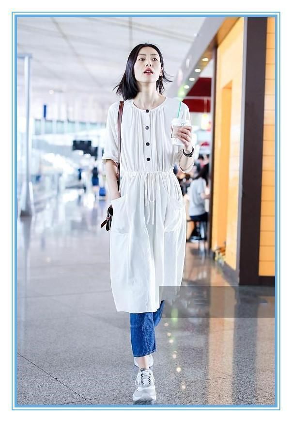 当江疏影和刘雯穿上白色长裙那一刻，我才知道真正气质脸长啥样！