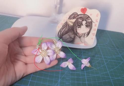 『牙花片』自己做汉服步摇发饰,让小姐妹继续羡慕去吧!附教程