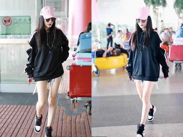 李小璐太狠了！短裤穿到大腿根还要割两刀，网友：还不如不穿！