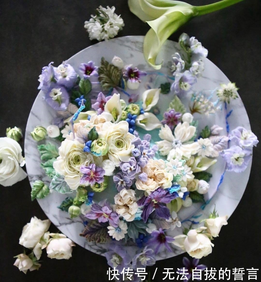 『制作』她做的鲜花蛋糕太撩人,看完后全世界都惊艳了!