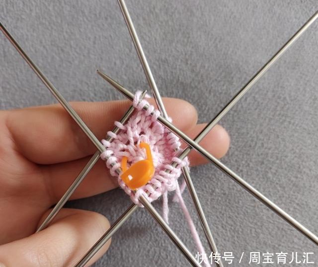 #精致#旋转的镂空八角杯垫,棒针编织更精致