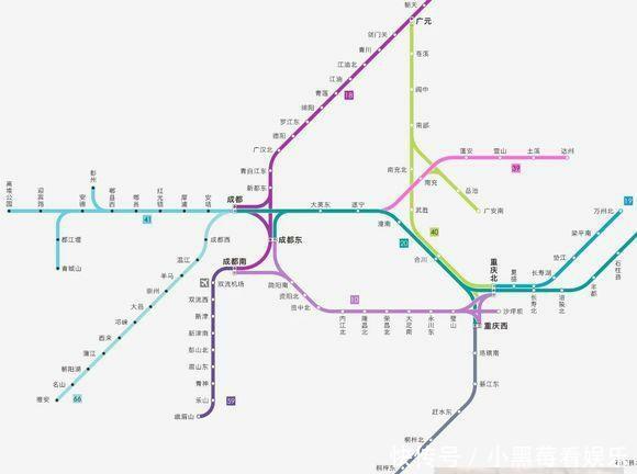  [成雅]中国高铁线路图2019年1月版：每条线路经过哪些城市都可以看到