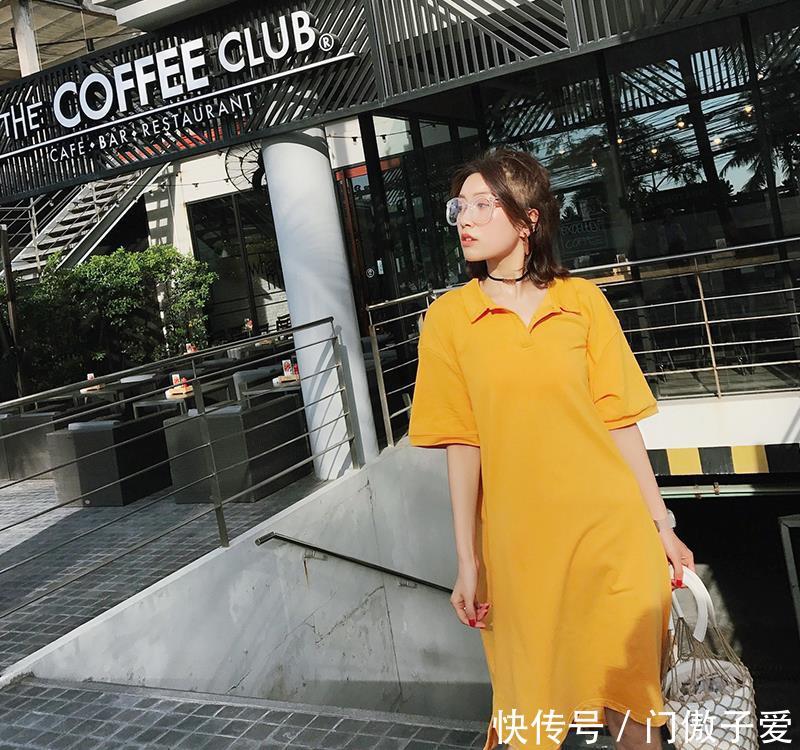 『欧之尚新潮』百搭又减龄的T恤连衣裙,时尚中更添休闲味道!
