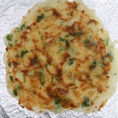  鸡蛋：白萝卜菜心鸡蛋煎饼