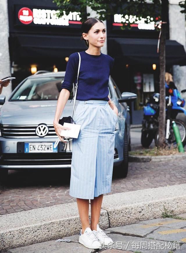 流水的搭配，铁打的小白鞋!