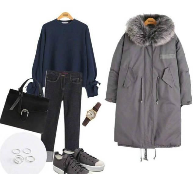  『随便』简约的灰色羽绒服，随便穿上都能时尚温暖并具