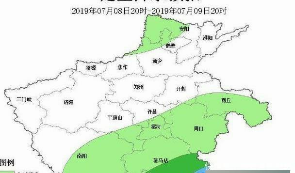 今起，河南将迎来新一轮较大范围降雨，中雨、暴雨区域已定