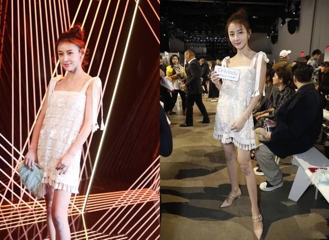 贾青豁出去了!裙子短到只能遮住大腿根,不用手挡住就尴尬了!