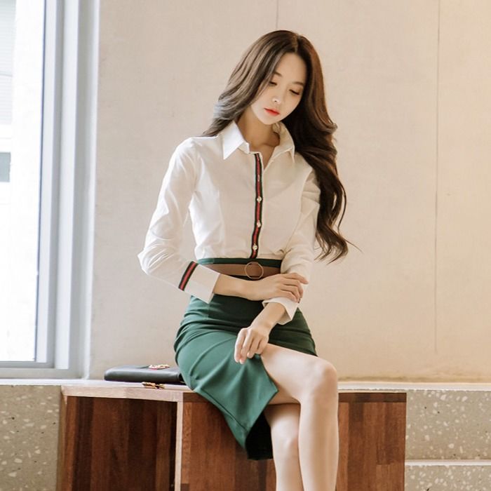 女人气质迷人杀手锏:包臀裙套装，完美的诠释千娇百媚、明艳动人