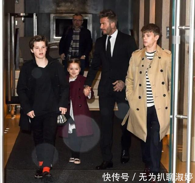  『红色』贝克汉姆的小女儿长大了！穿玫红色风衣高级又时髦，被宠得真幸福