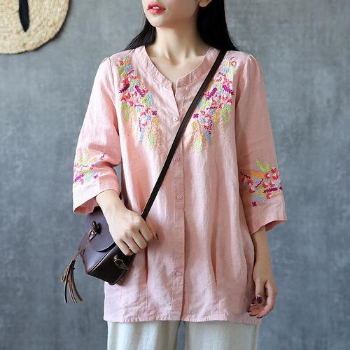 谁说棉麻越素越好看，瞧瞧下面这些棉麻装，洋气减龄又高雅，美爆