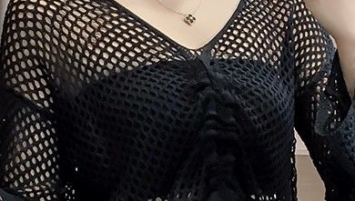 现在的小姐姐真敢穿!这么性感的“透视装”直接穿出门，太美了