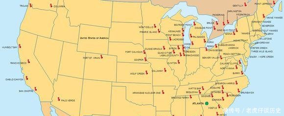 中国美国日本三国的核电站分布图哪个国家