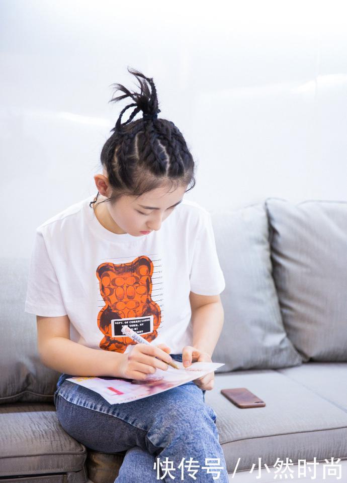 张子枫不穿短裤就对了，一条运动裤穿出超模范，气场瞬间一米八