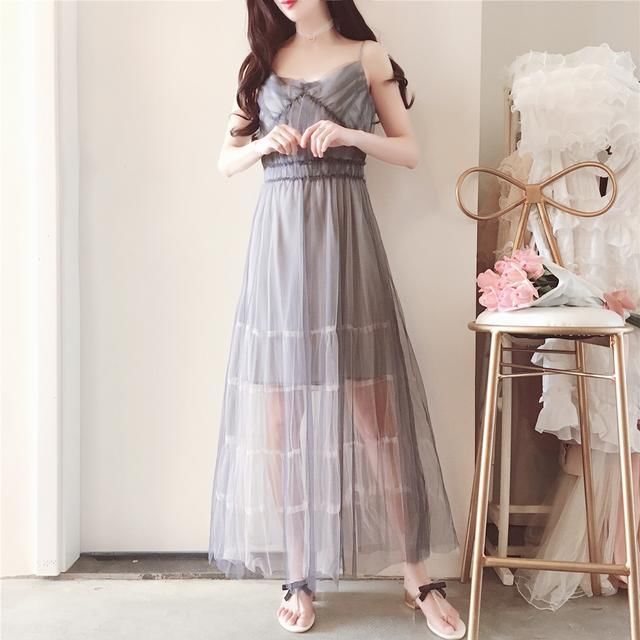 你和女神之间就差一件仙女裙，萦绕盛夏清新范，森系美