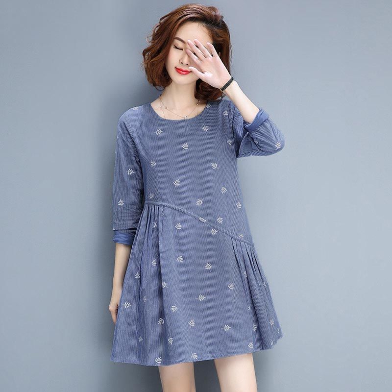 秋老虎的天气，老妈跑断腿才买到这棉麻装，清爽又不闷，太值了