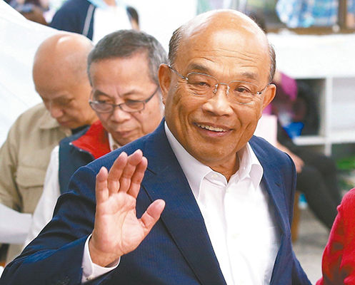 ＂蓝委＂:若苏贞昌接任台＂阁揆＂ 和蔡英文摩擦不会少