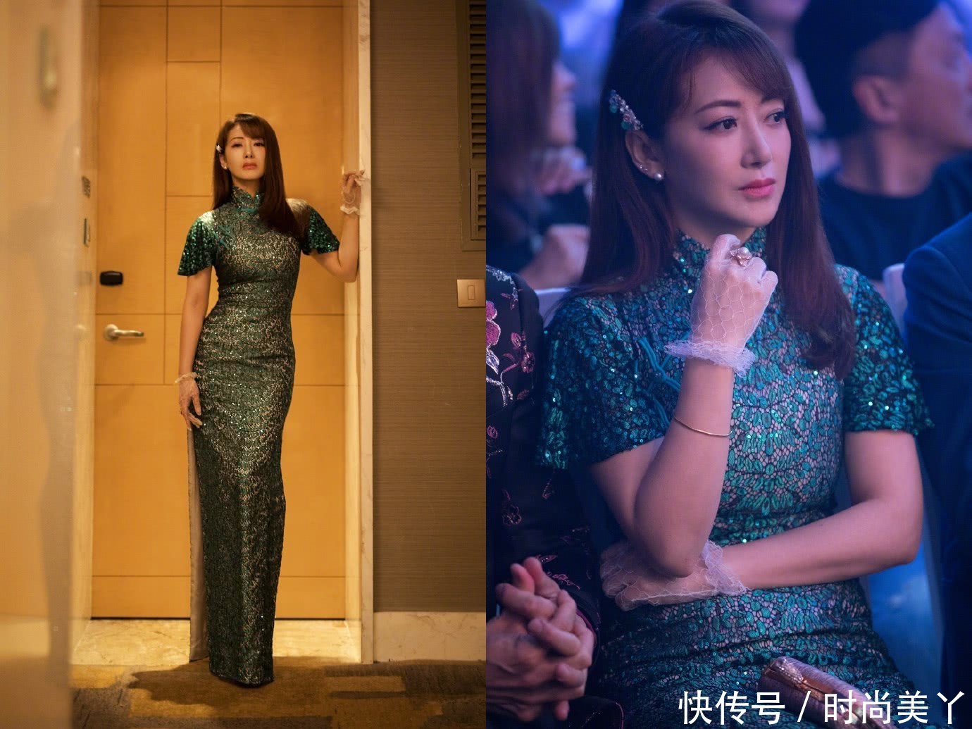 陈紫函真猛！穿这么紧的抹胸裙参加活动，也难怪戴向宇会贴心跟随