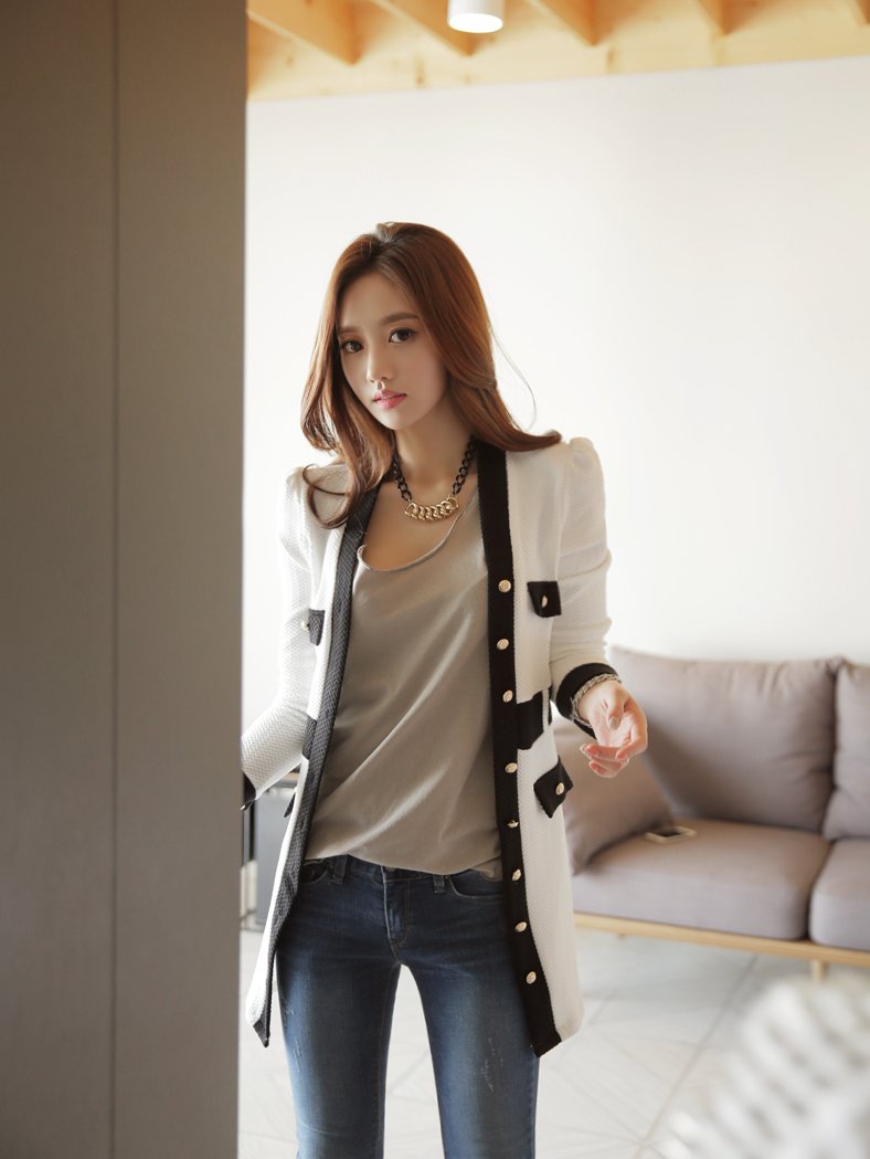 伊萨贝拉白羽机车风外套裙