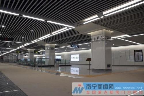 南宁地铁3号线站点进入装修阶段 设计融入东盟特色