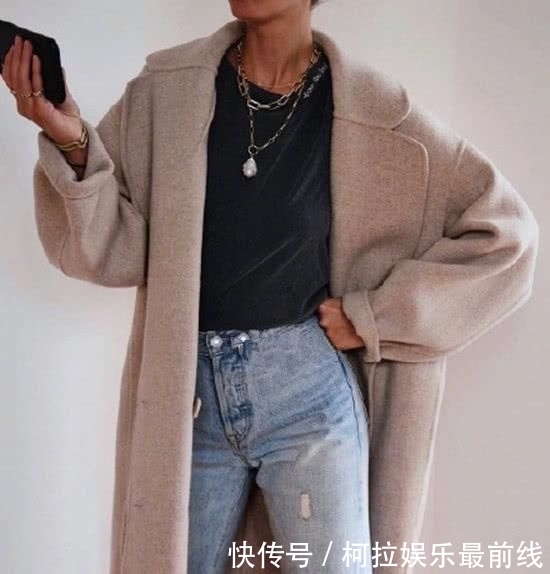 「气质」时尚大衣穿搭,展示欧美简约风的不俗气质