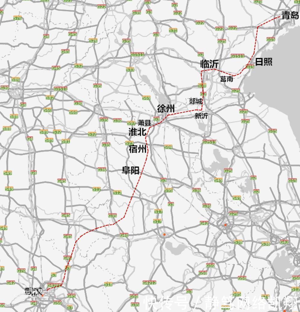 湖北至山东正在规划一条高铁, 这种线路方案你觉得如何