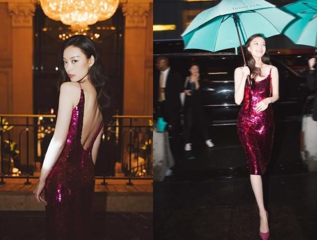 倪妮穿上吊带裙的效果,尽显万种风情,网友:井宝看了得哭