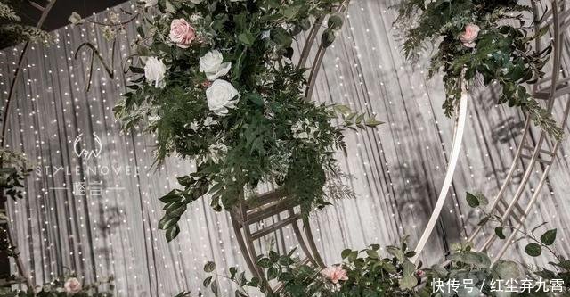  #花园#这场婚礼像极了花园中的清新邂逅
