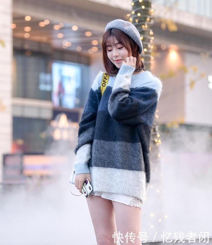  身材：街拍高挑的身材，窈窕的曲线，小姐姐的美精致又端庄